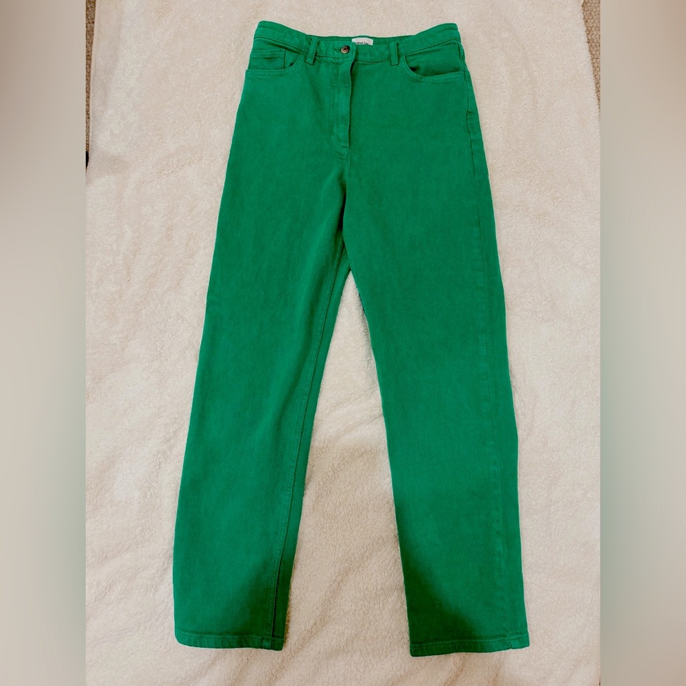 Aritzia/Wilfred Green Denim Pants Size 4/6